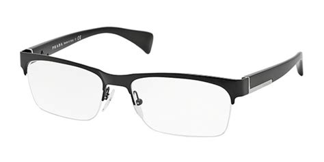 Prada PR 67PV 7AX1O1 Eyeglasses in Black 